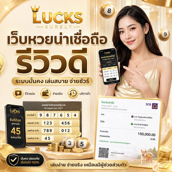 เว็บหวยน่าเชื่อถือ รีวิวดี